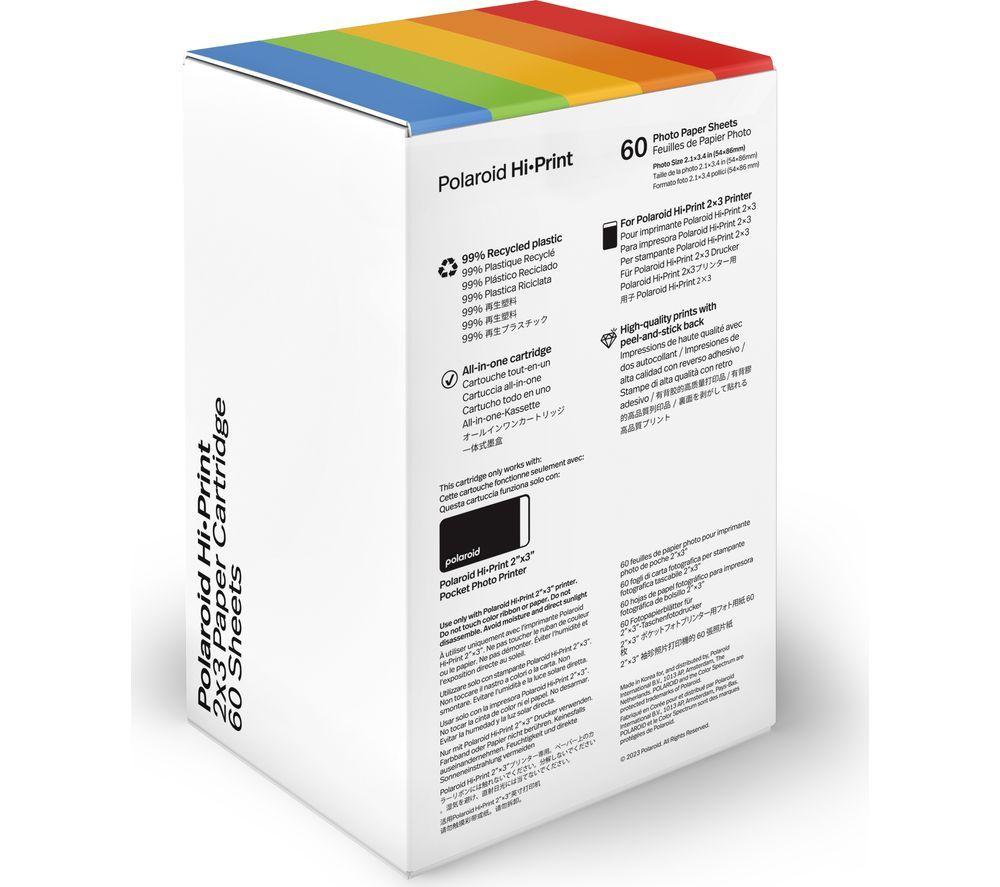 POLAROID Hi-Print 2x3 Photo Paper Cartridge - 60 Sheets image number 2 of 2
