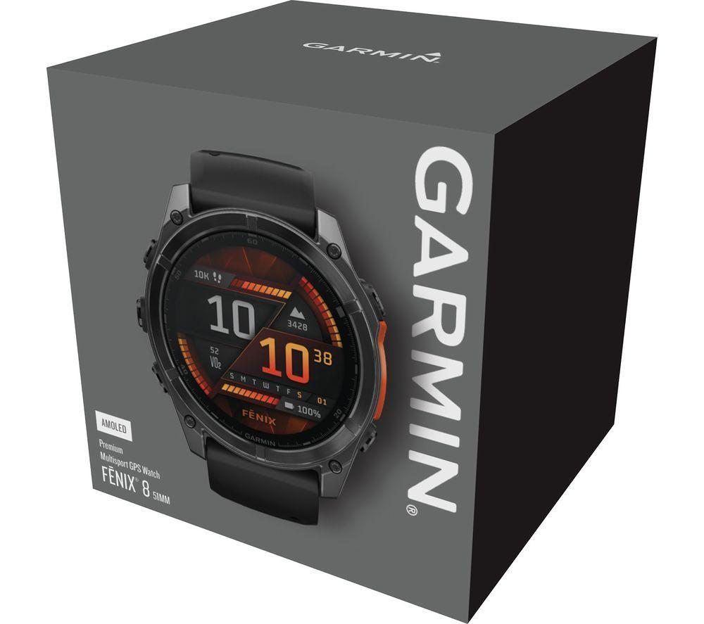 GARMIN fenix 8 AMOLED Smart Watch - Slate Grey & Black, 51 mm image number 8 of 8