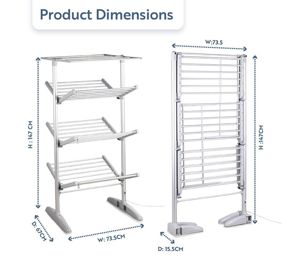 MINKY SureDri 4 Tier Heated Clothes Airer image number 13 of 13
