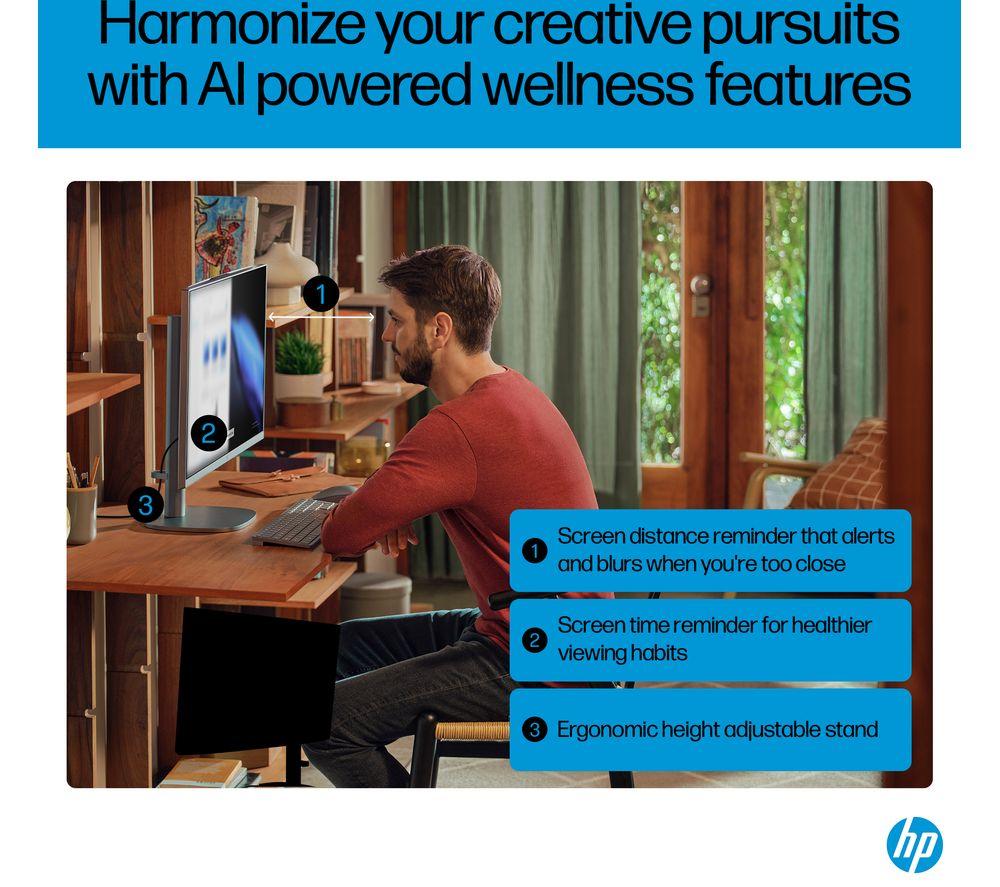 HP OmniStudio X 27-cs0003na 27" All-in-One PC - Intel&reg; Core&trade; Ultra 7, 1 TB SSD, Silver image number 13 of 26