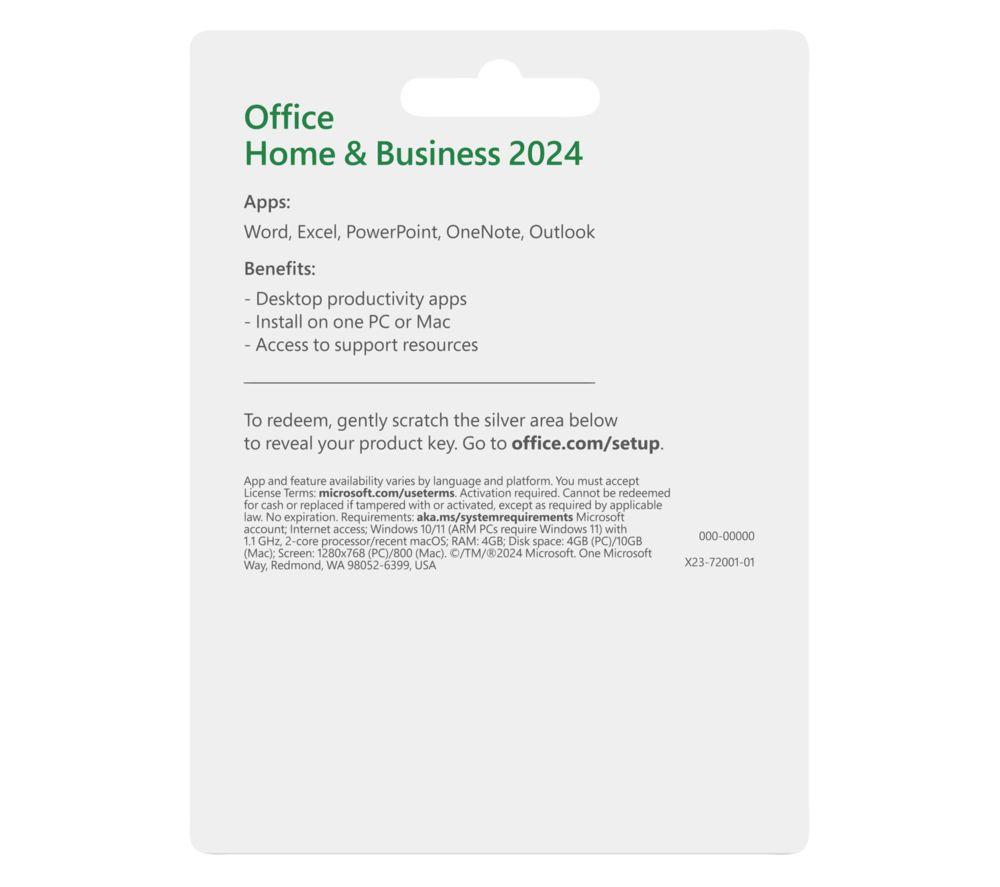 MICROSOFT Office Home & Business 2024 - Lifetime for 1 user image number 2 of 2