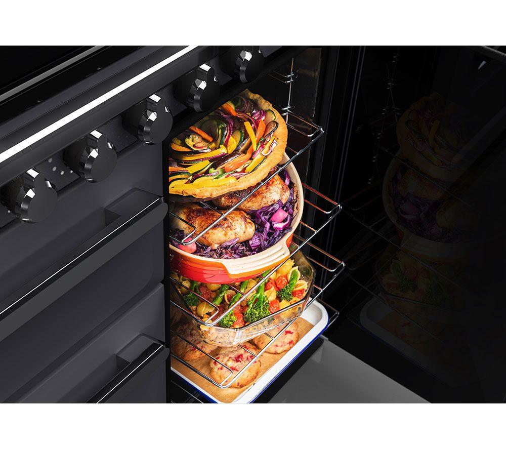 RANGEMASTER Estel Deluxe ESDL90EIPSLT/CM1 90 cm Electric Induction Range Cooker - Slate & Chrome image number 3 of 7