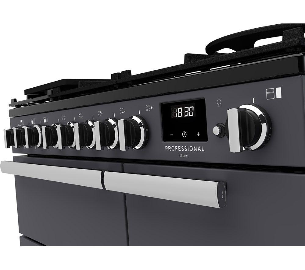RANGEMASTER Estel Deluxe ESDL90EIPSLT/CM1 90 cm Electric Induction Range Cooker - Slate & Chrome image number 6 of 7