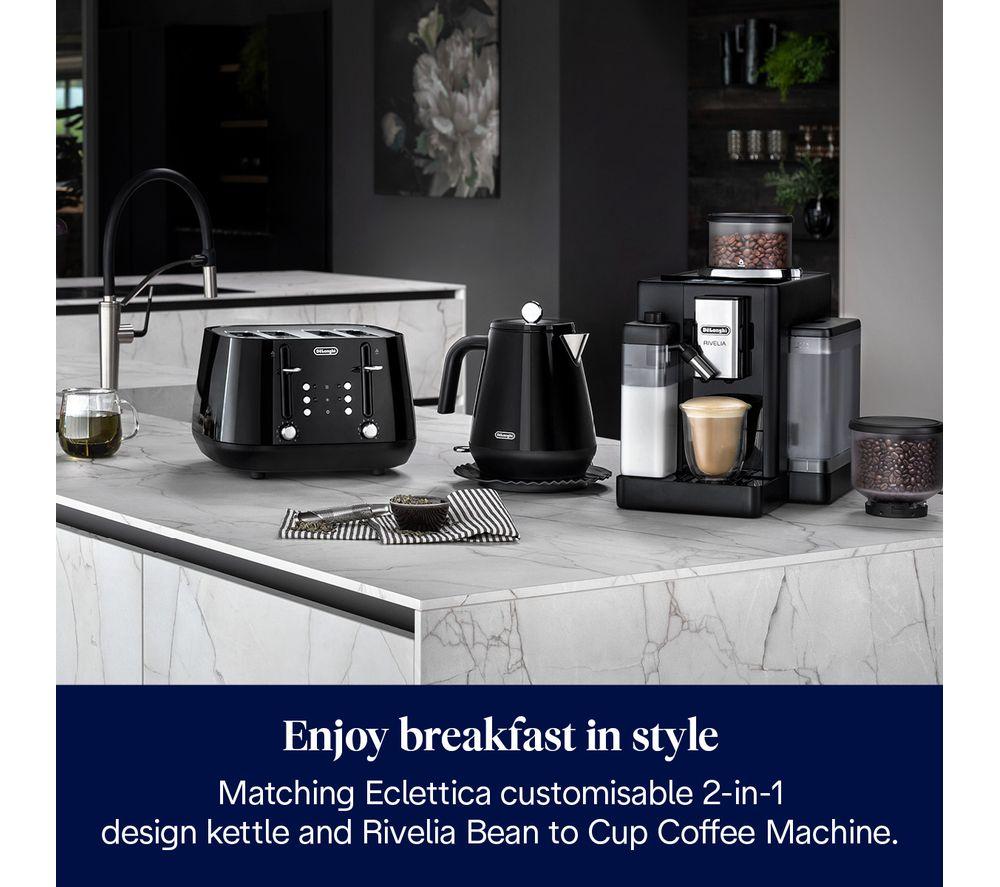 DELONGHI Eclettica CTY4003.BK 4-Slice Toaster - Black image number 7 of 7