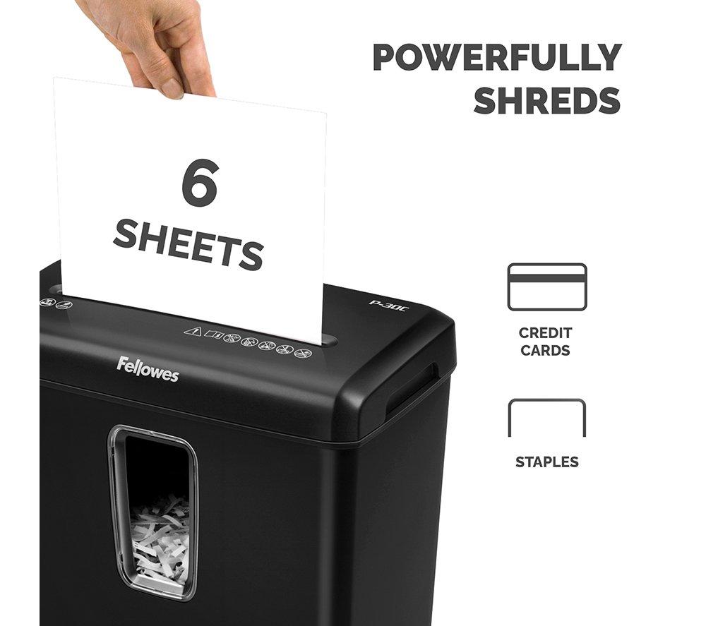 FELLOWES Powershred P-30C Cross Cut Paper Shredder image number 3 of 5