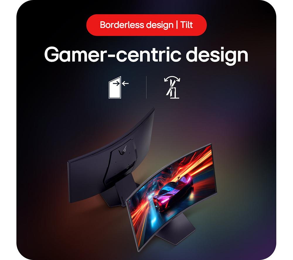 LG UltraGear 27GS60QC-B.AEK Quad HD 27" Curved VA LCD Gaming Monitor - Dark Grey image number 11 of 11