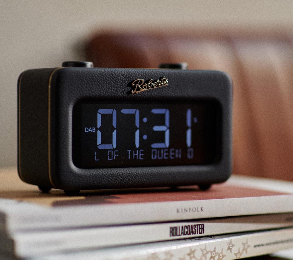 ROBERTS Revival Rest DAB+/FM Bluetooth Retro Clock Radio - Black image number 8 of 9