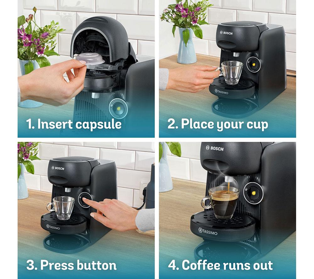 TASSIMO by Bosch Finesse TAS162EGB Coffee Machine - Black image number 6 of 9