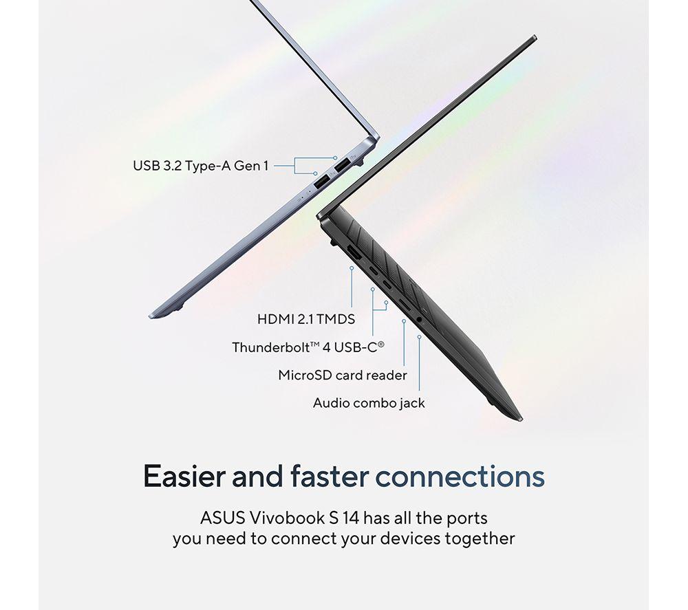 ASUS Vivobook S 14 OLED S5406SA 14" Laptop, Copilot+ PC - Intel® Core™ Ultra 7, 1 TB SSD, Blue