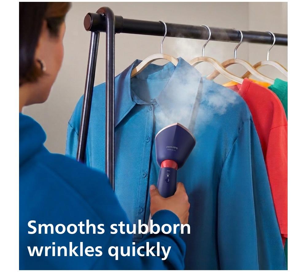 PHILIPS 5000 Series STH5030/20 Handheld Clothes Steamer - Marine Blue image number 5 of 11