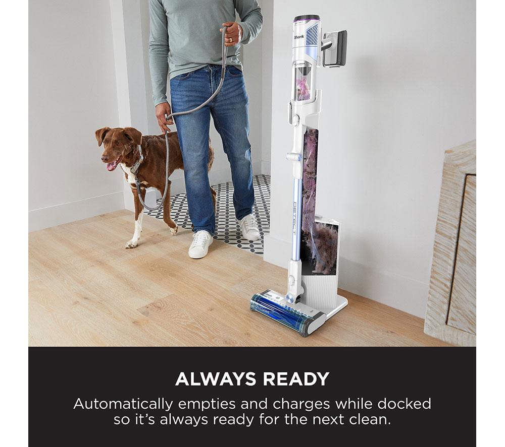SHARK Detect Clean & Empty Pet IW4621UKT Cordless Vacuum Cleaner - Cloudy Blue image number 5 of 13