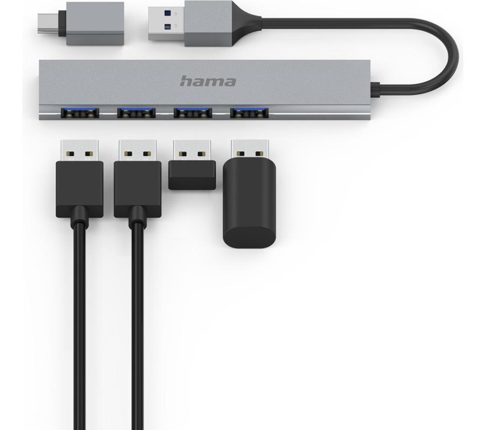 HAMA Prime Line 4-port USB Type-C Hub