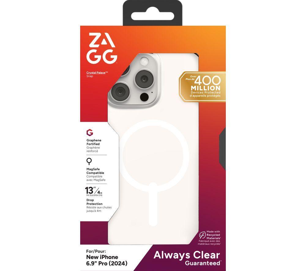 ZAGG Crystal Palace Snap iPhone 16 Pro Max Case - Clear image number 3 of 3
