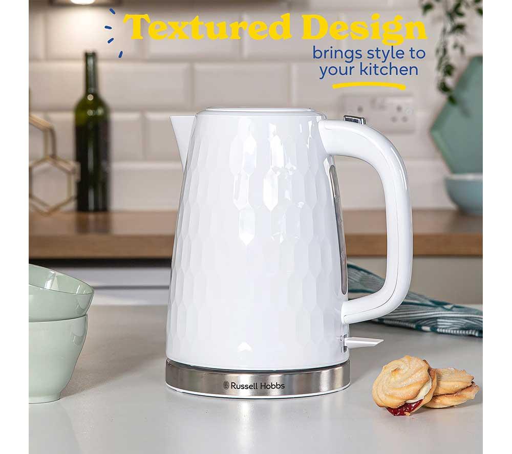 RUSSELL HOBBS Honeycomb 26050 Jug Kettle - White image number 4 of 9