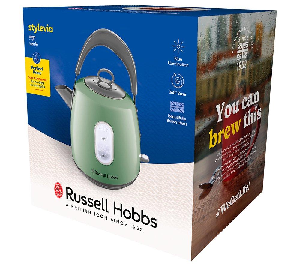 RUSSELL HOBBS Stylevia 28134 Traditional Kettle - Sage Green image number 10 of 10