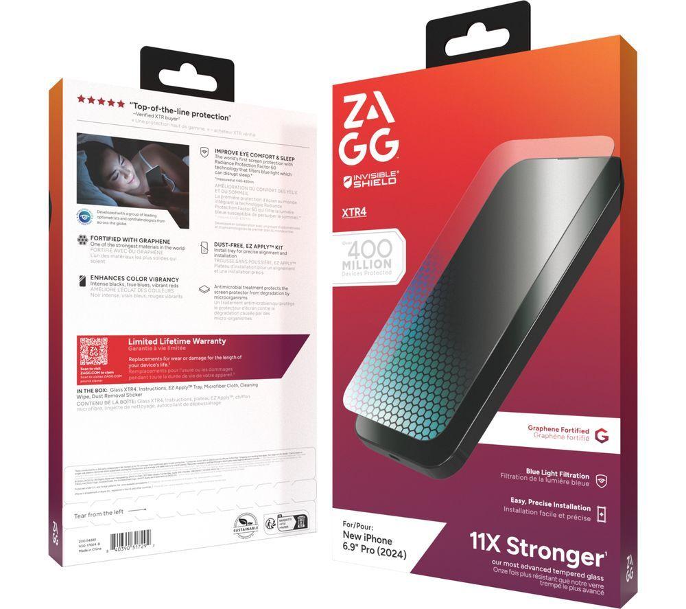 INVISIBLESHIELD Glass XTR4 iPhone 16 Pro Max Screen Protector image number 2 of 2