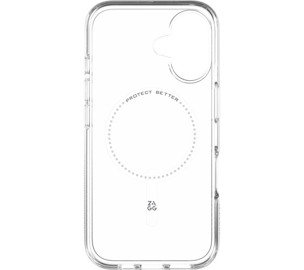 ZAGG Crystal Palace Snap iPhone 16 Case - Clear image number 2 of 3