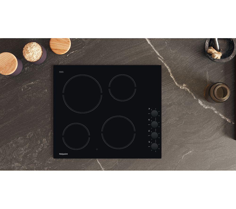 HOTPOINT HR 620 R H 60 cm Electric Ceramic Hob - Black image number 4 of 4