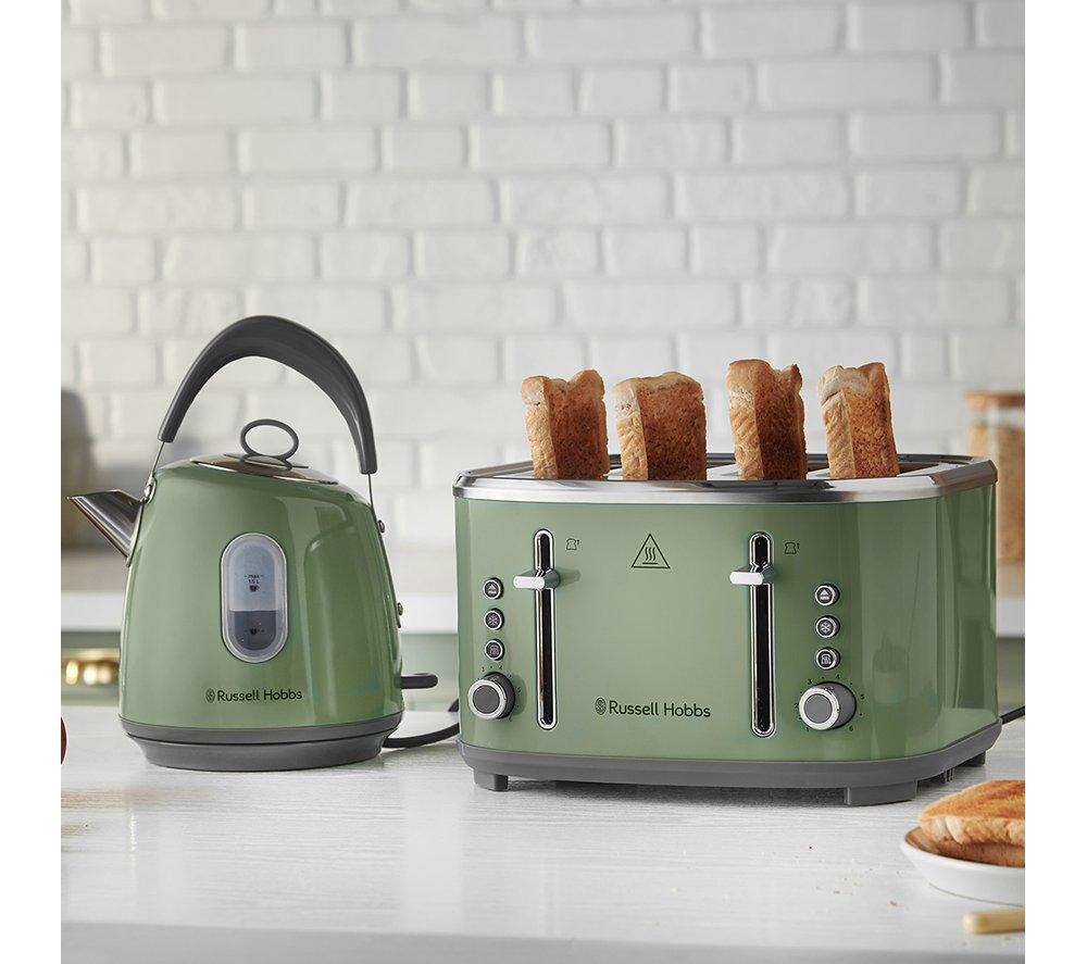 RUSSELL HOBBS Stylevia 26294 4-Slice Toaster - Sage Green image number 2 of 6