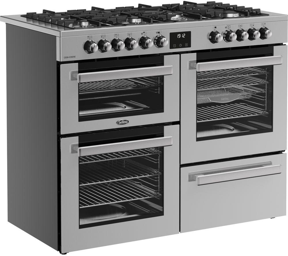 BELLING Cookcentre 110DF Electric Gas Range Cooker - Stainless Steel image number 3 of 21