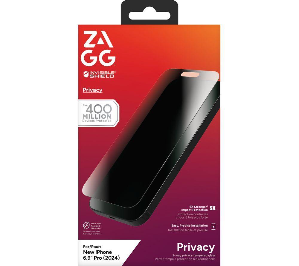 INVISIBLESHIELD Glass Elite Privacy iPhone 16 Pro Max Screen Protector image number 2 of 2