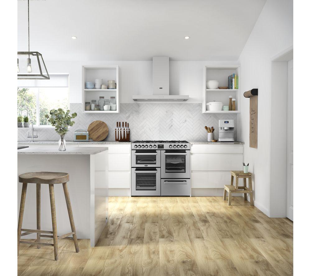 BELLING Cookcentre 100DF Dual Fuel Range Cooker - Stainless Steel & Chrome image number 2 of 21