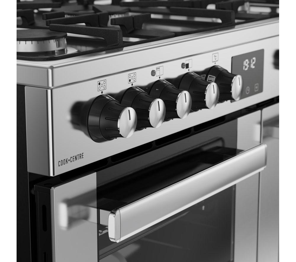BELLING Cookcentre 90DF Dual Fuel Range Cooker - Stainless Steel & Chrome image number 5 of 20