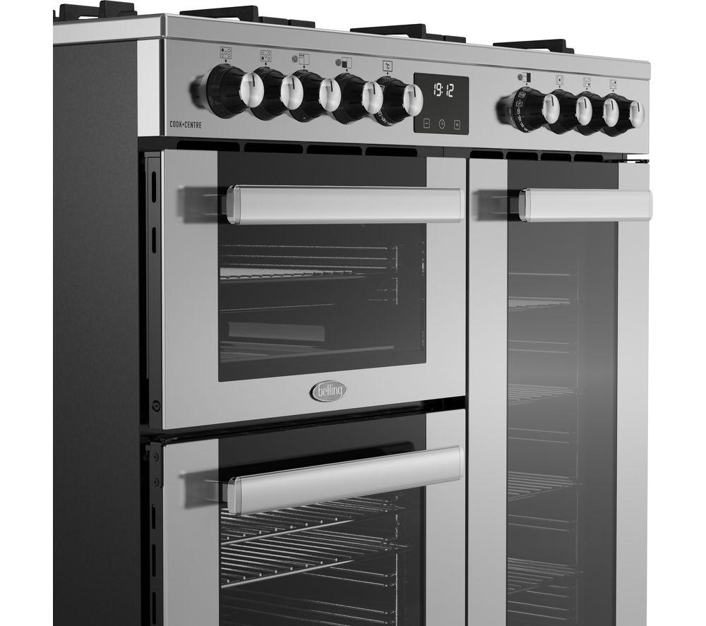 BELLING Cookcentre 90DF Dual Fuel Range Cooker - Stainless Steel & Chrome image number 6 of 20