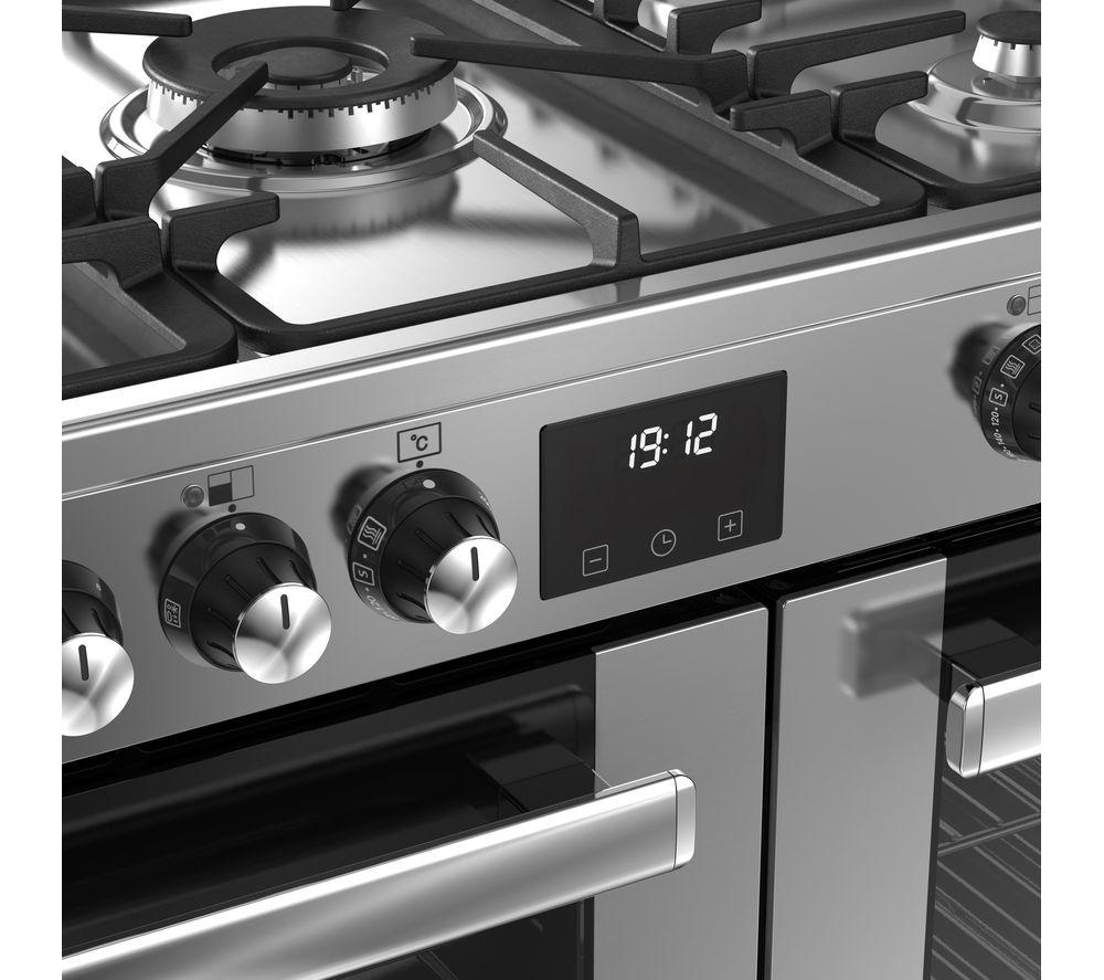 BELLING Cookcentre 90DF Dual Fuel Range Cooker - Stainless Steel & Chrome image number 9 of 20
