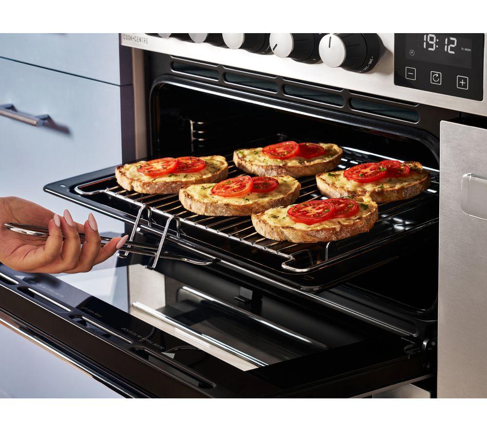 BELLING Cookcentre 90DF Dual Fuel Range Cooker - Stainless Steel & Chrome image number 20 of 20