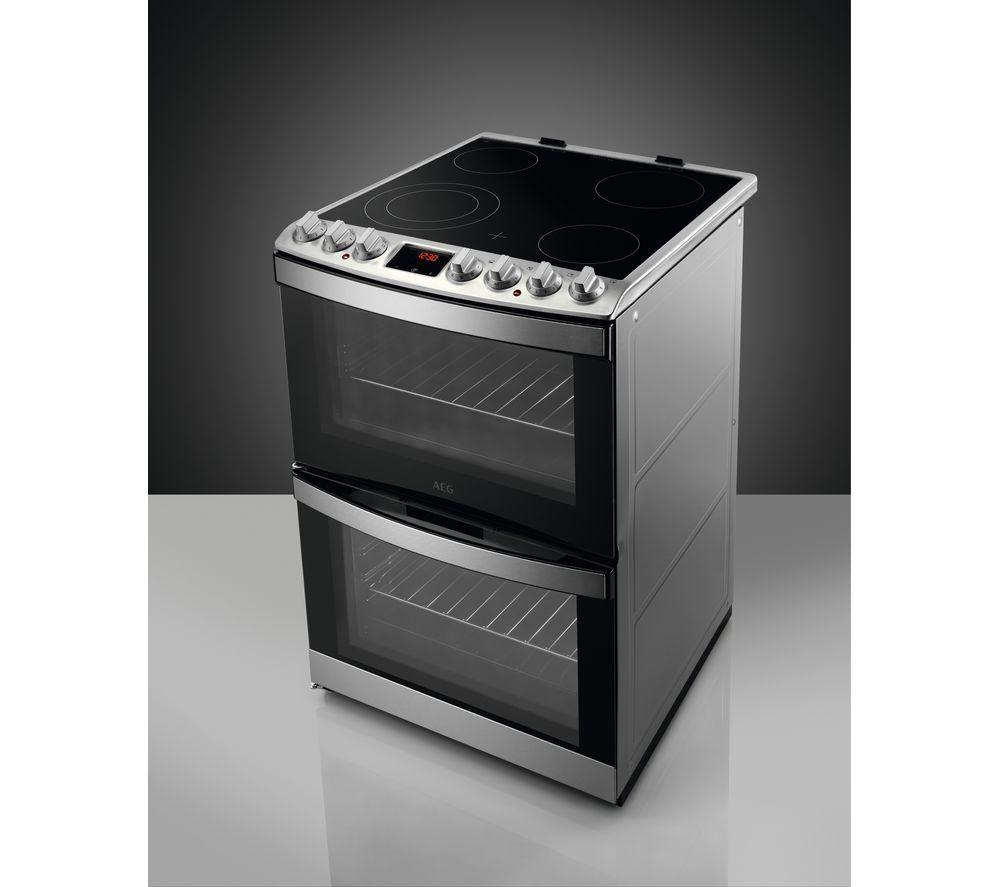 AEG 6000 SteamBake CCS6742ACM 60 cm Electric Ceramic Cooker - Stainless Steel image number 2 of 6