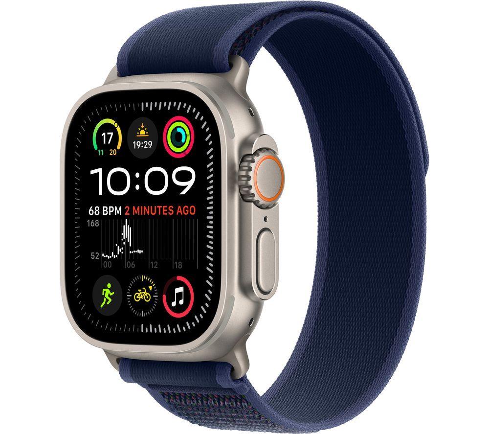 APPLE Watch Ultra 2 Cellular - 49 mm Titanium Case with Blue Trail Loop, S/M