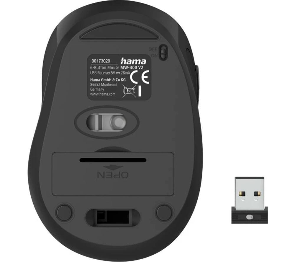 HAMA MW-400 V2 Wireless Optical Mouse - Yellow image number 2 of 3