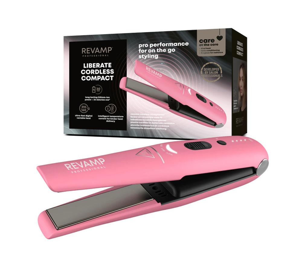 Revamp Progloss Liberate Cordless Hair Straightener - Pink, Pink