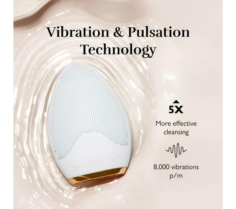 SILK'N Bright Lux Facial Cleansing Brush & Massager - Blue image number 2 of 12