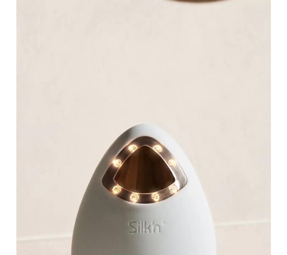 SILK'N Bright Lux Facial Cleansing Brush & Massager - Blue image number 4 of 12