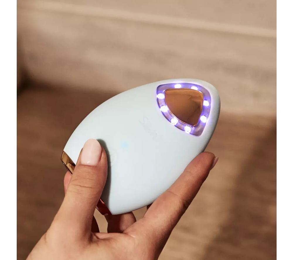 SILK'N Bright Lux Facial Cleansing Brush & Massager - Blue image number 8 of 12