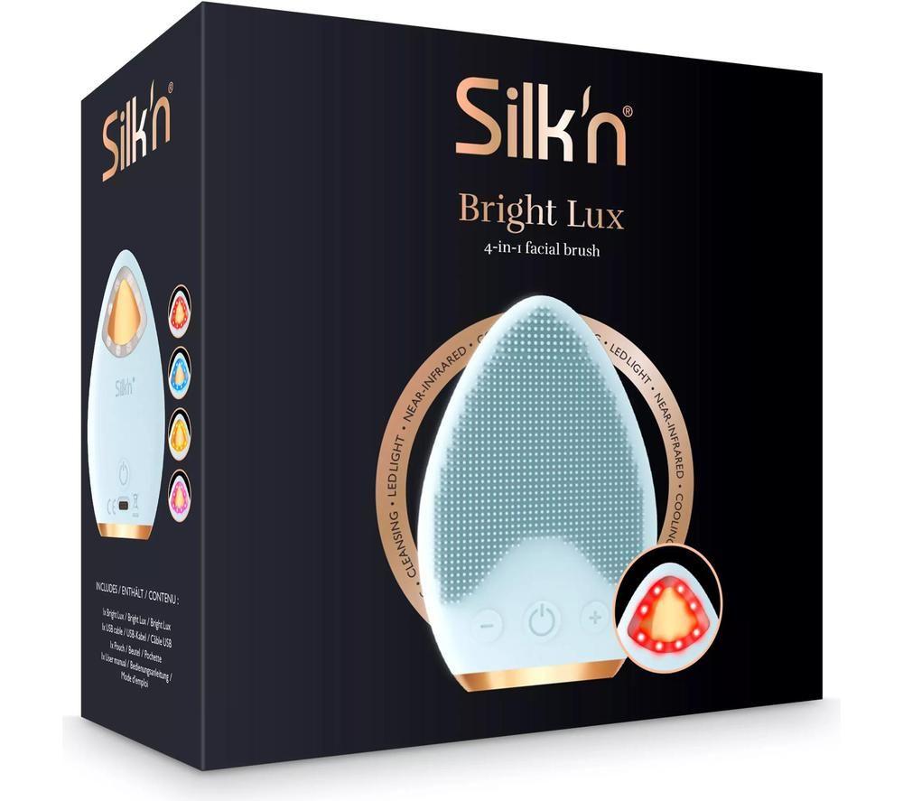SILK'N Bright Lux Facial Cleansing Brush & Massager - Blue image number 12 of 12