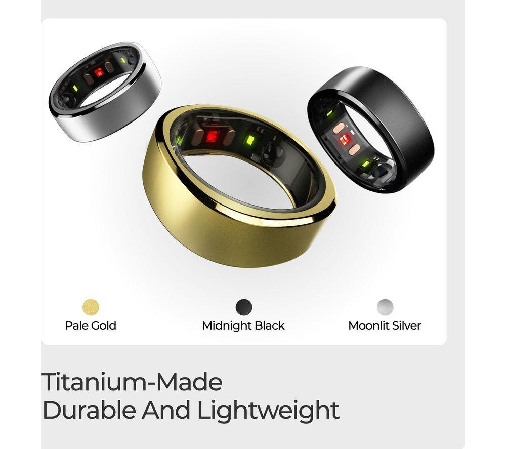 RINGCONN Smart Ring - Midnight Black, Size 8 image number 11 of 13