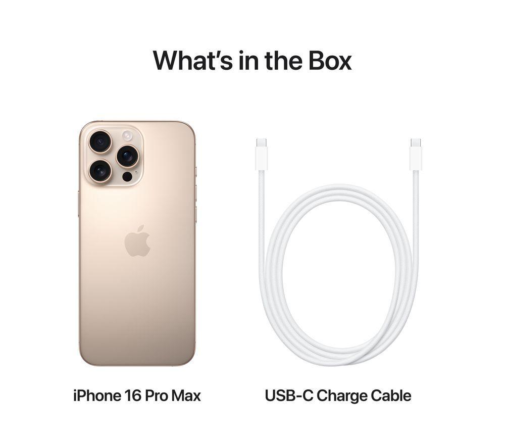 Buy APPLE iPhone 16 Pro Max - 256 GB, Desert Titanium | Currys