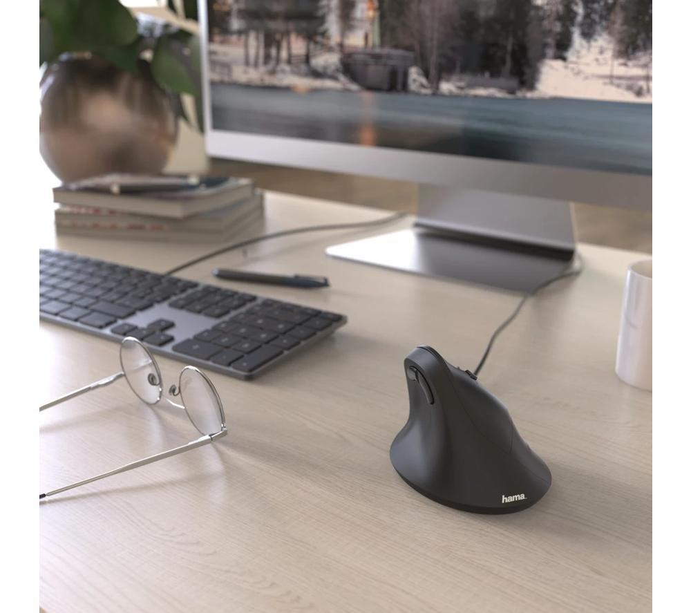 HAMA EMC-500 Vertical Ergonomic Optical Mouse - Black image number 6 of 6