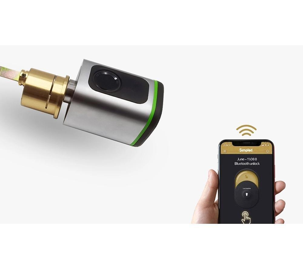 SIMPLED Night Latch Smart Door Lock - Silver image number 2 of 7