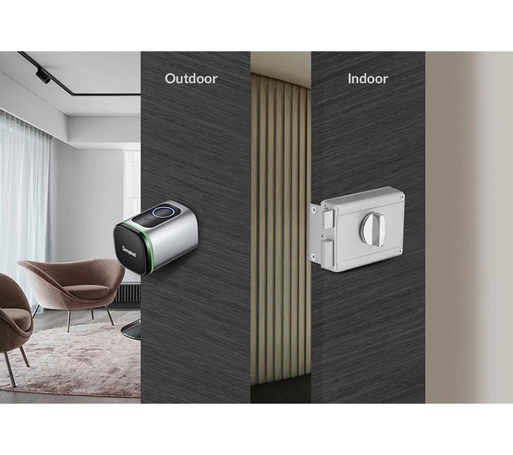 SIMPLED Night Latch Smart Door Lock - Silver image number 7 of 7