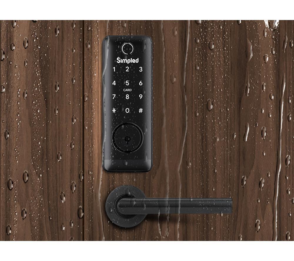 SIMPLED UF-SP Smart Fingerprint Door Lock - Black image number 3 of 4