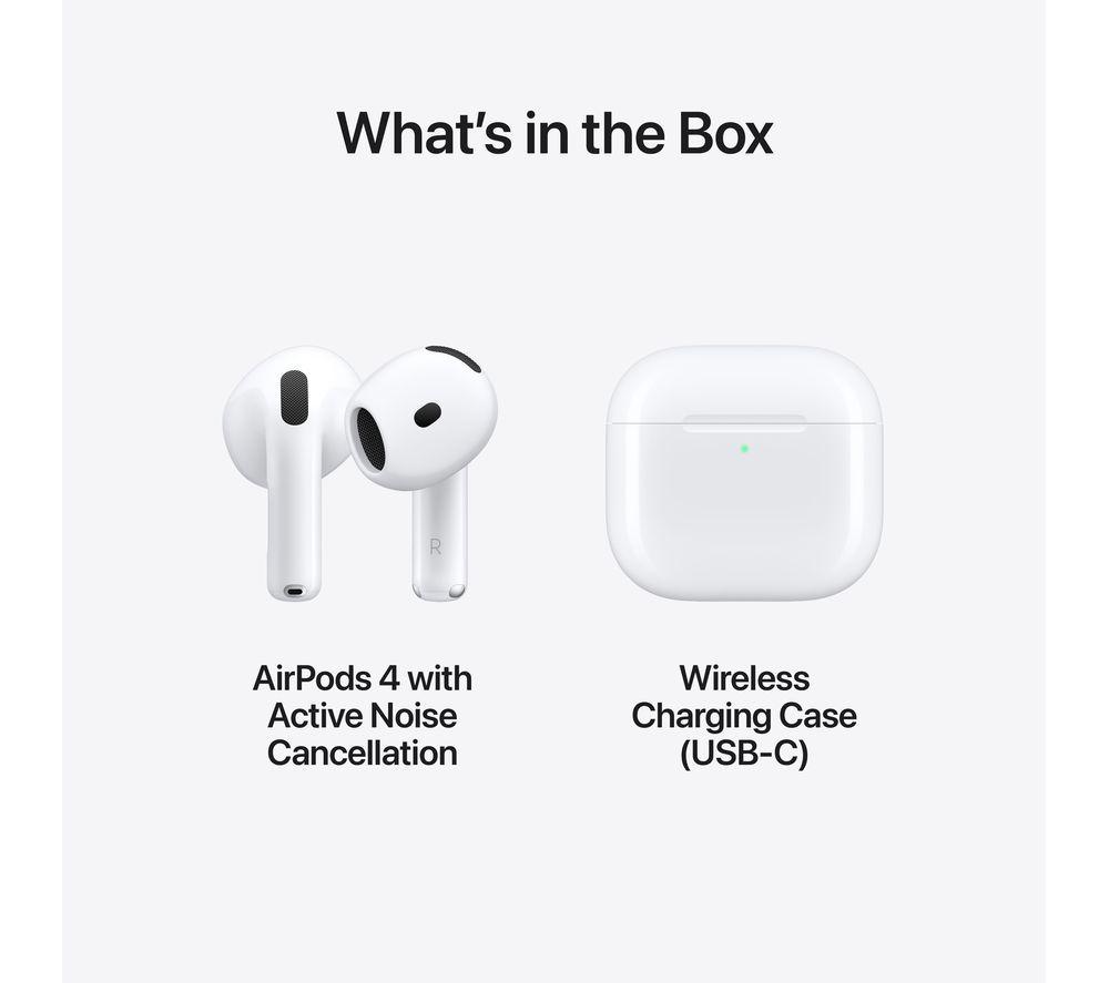 Buy APPLE AirPods 4 with Active Noise Cancellation White Currys