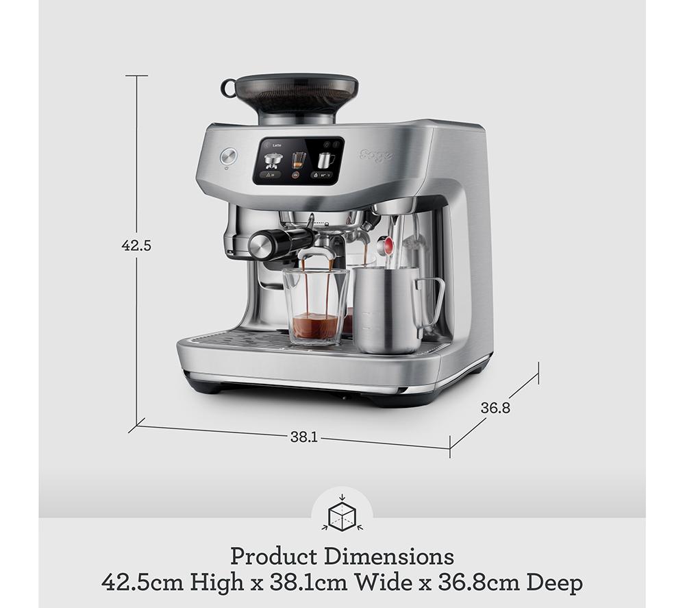 SAGE SES985 Oracle Jet Bean to Cup Coffee Machine - Stainless steel image number 11 of 13