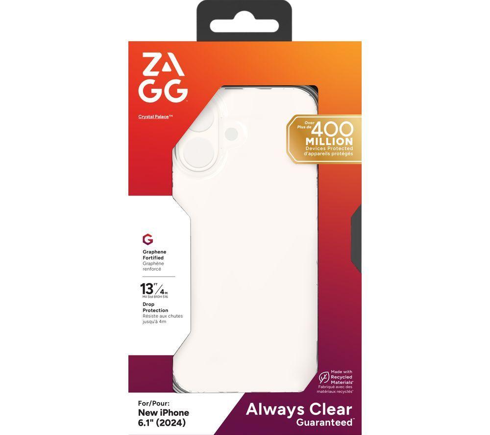 ZAGG Crystal Palace iPhone 16 Case - Clear image number 2 of 3