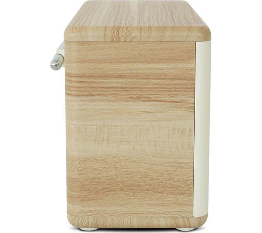 PURE Classic H4 DAB+/FM Bluetooth Radio - Cotton White & Oak image number 3 of 6