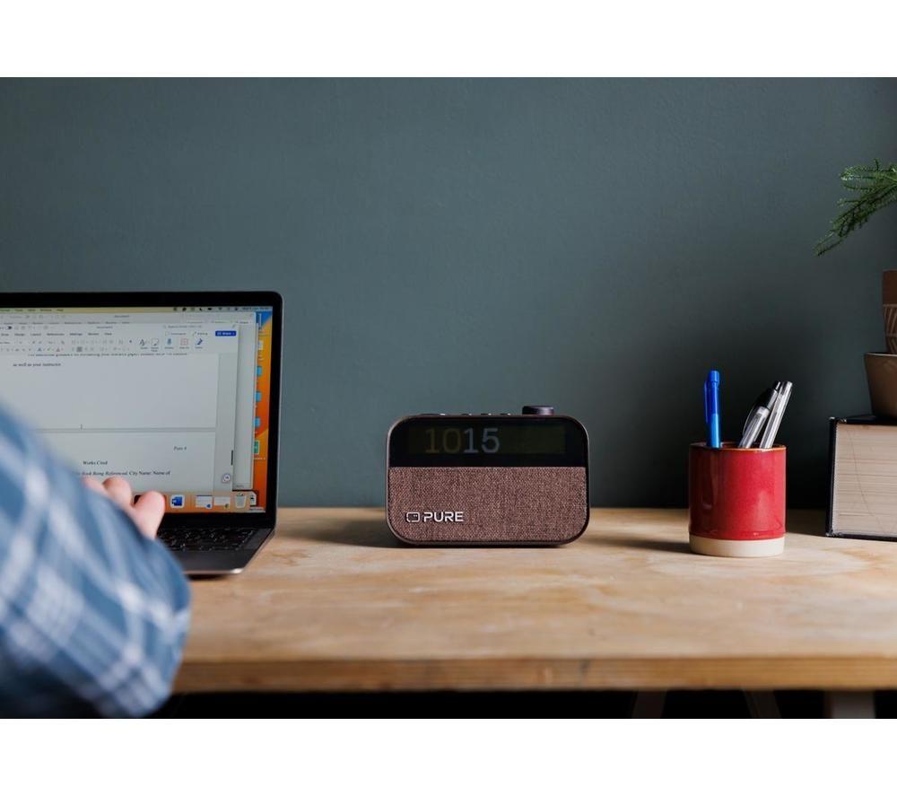 PURE Moment DAB+/FM Bluetooth Radio - Coffee Black image number 5 of 9