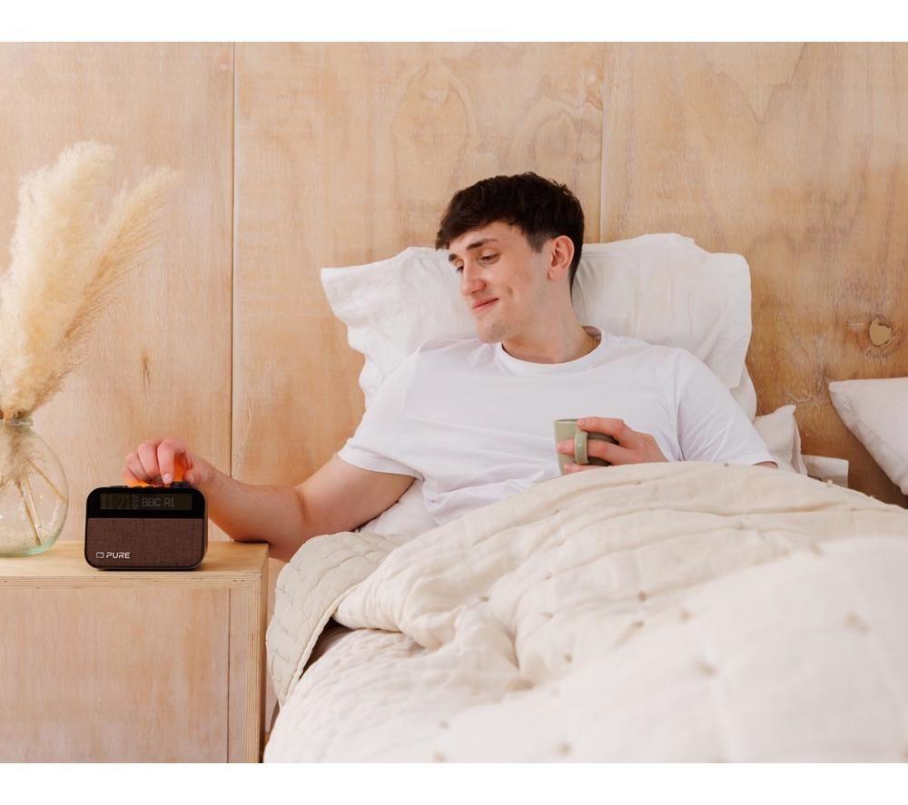 PURE Moment DAB+/FM Bluetooth Radio - Coffee Black image number 7 of 9